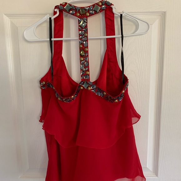 Bebe red Blouse - Picture 2 of 4